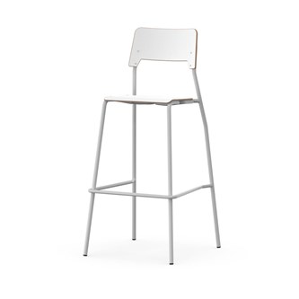 Stol Como FSC BX 4-ben sh 75 cm mellan sits silverstativ