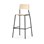 Stol Como FSC BX 4-ben sh 75 cm mellan sits svart stativ