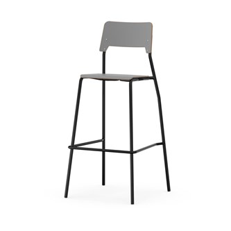Stol Como FSC BX 4-ben sh 75 cm mellan sits svart stativ