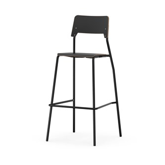 Stol Como FSC BX 4-ben sh 75 cm mellan sits svart stativ