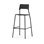 Stol Como FSC BX 4-ben sh 75 cm mellan sits svart stativ