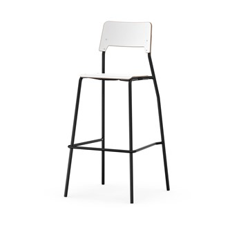 Stol Como FSC BX 4-ben sh 75 cm mellan sits svart stativ