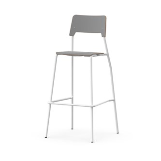 Stol Como FSC BX 4-ben sh 75 cm mellan sits vitt stativ