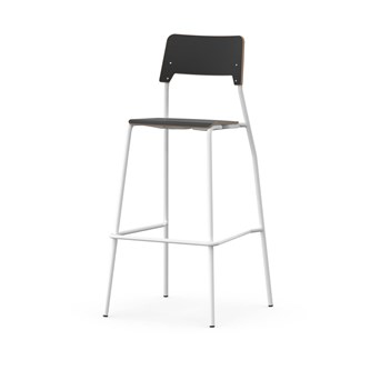 Stol Como FSC BX 4-ben sh 75 cm mellan sits vitt stativ