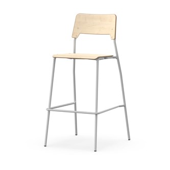 Stol Como FSC BX 4-ben sh 75 cm stor sits silverstativ