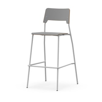 Stol Como FSC BX 4-ben sh 75 cm stor sits silverstativ