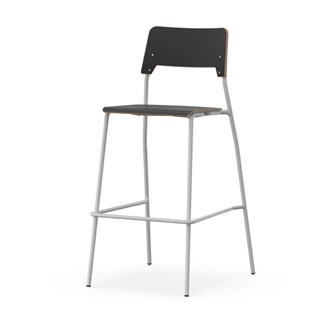 Stol Como FSC BX 4-ben sh 75 cm stor sits silverstativ