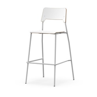 Stol Como FSC BX 4-ben sh 75 cm stor sits silverstativ