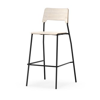 Stol Como FSC BX 4-ben sh 75 cm stor sits svart stativ