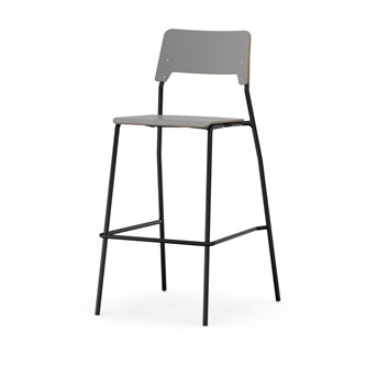 Stol Como FSC BX 4-ben sh 75 cm stor sits svart stativ