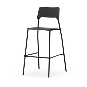 Stol Como FSC BX 4-ben sh 75 cm stor sits svart stativ