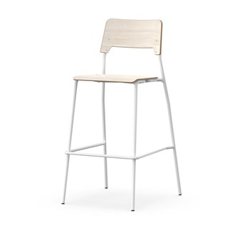 Stol Como FSC BX 4-ben sh 75 cm stor sits vitt stativ