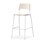 Stol Como FSC BX 4-ben sh 75 cm stor sits vitt stativ