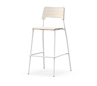 Stol Como FSC BX 4-ben sh 75 cm stor sits vitt stativ