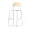 Stol Como FSC BX 4-ben sh 75 cm stor sits vitt stativ
