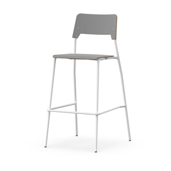 Stol Como FSC BX 4-ben sh 75 cm stor sits vitt stativ