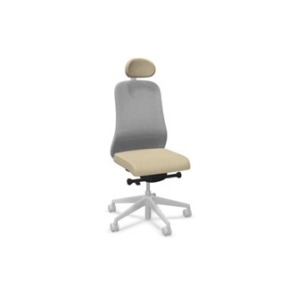 Kontorsstol Souly Mesh light grey ERN-ST med nackstöd Remix 3