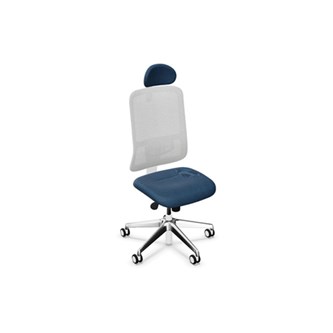 Kontorsstol Utila Mesh light grey FS med nackstöd Rivet