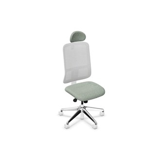 Kontorsstol Utila Mesh light grey FS med nackstöd Rivet
