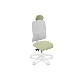 Kontorsstol Utila Mesh light grey SA2T med nackstöd Rivet