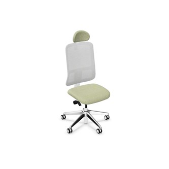 Kontorsstol Utila Mesh light grey SA2T med nackstöd Rivet
