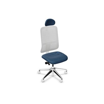 Kontorsstol Utila Mesh light grey SA2T med nackstöd Rivet