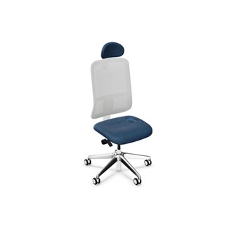 Kontorsstol Utila Mesh light grey SA2T med nackstöd Rivet