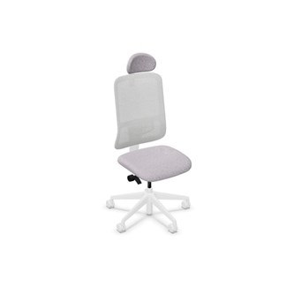 Kontorsstol Utila Mesh light grey SA2T med nackstöd Rivet