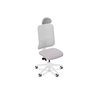 Kontorsstol Utila Mesh light grey SA2T med nackstöd Rivet