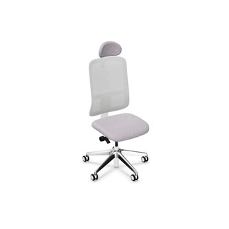 Kontorsstol Utila Mesh light grey SA2T med nackstöd Rivet