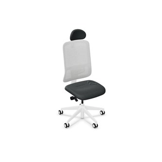 Kontorsstol Utila Mesh light grey SA2T med nackstöd Rivet