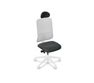 Kontorsstol Utila Mesh light grey SA2T med nackstöd Rivet