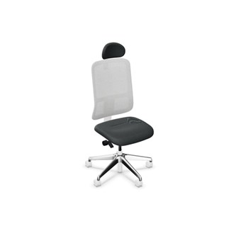 Kontorsstol Utila Mesh light grey SA2T med nackstöd Rivet