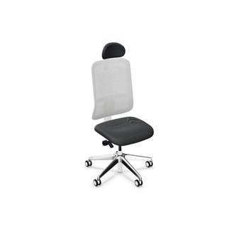 Kontorsstol Utila Mesh light grey SA2T med nackstöd Rivet
