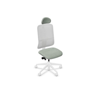 Kontorsstol Utila Mesh light grey SA2T med nackstöd Rivet