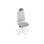 Kontorsstol Utila Mesh light grey SA2T med nackstöd Rivet
