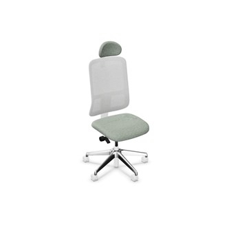 Kontorsstol Utila Mesh light grey SA2T med nackstöd Rivet