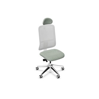 Kontorsstol Utila Mesh light grey SA2T med nackstöd Rivet
