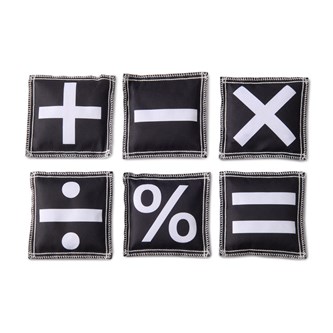 Ärtpåse med matematiska tecken