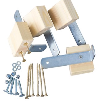 Monteringsfäste för ribbstol, dubbel