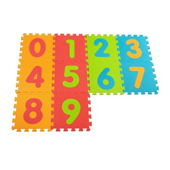 Tyst pusselmatta, siffror