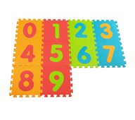 Tyst pusselmatta, siffror