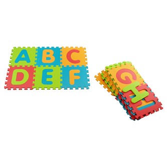 Tyst pusselmatta, bokstäver A-Z