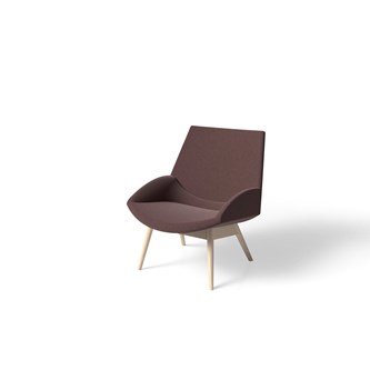 Fåtölj Size med trästativ ask