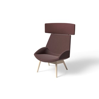 Fåtölj Size med trästativ ask