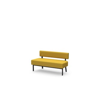 Frame sittbänk med ryggstöd 2-sits