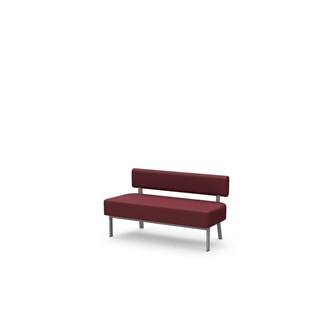 Frame sittbänk med ryggstöd 2-sits