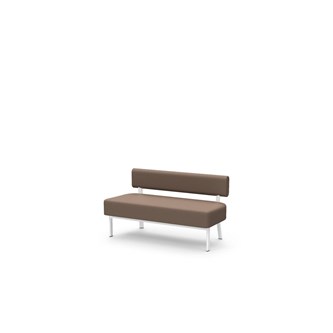 Frame sittbänk med ryggstöd 2-sits