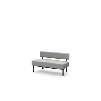 Frame sittbänk med ryggstöd 2-sits