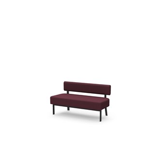 Frame sittbänk med ryggstöd 2-sits